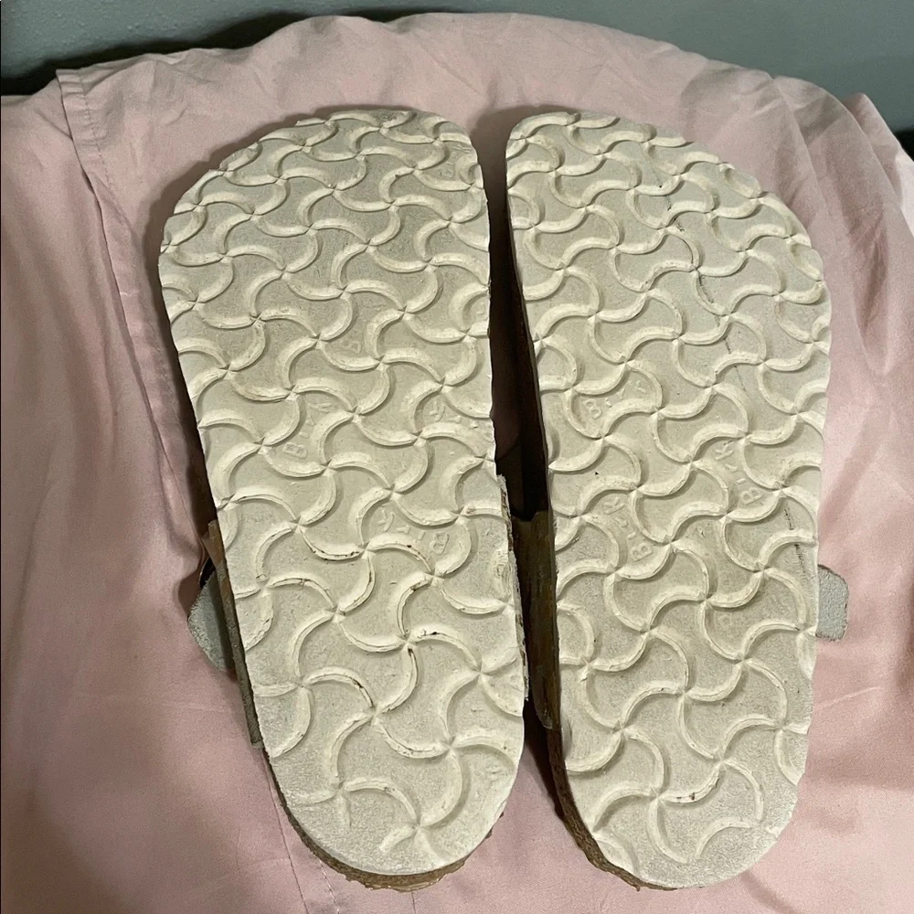Birkenstock Gizeh Vintage Metallic Rose Copper Suede Nar Size 37 EU/6.5 US - Picture 10 of 10